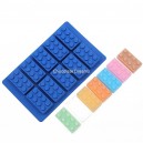 Siliconen Mold Legoblokje Blauw