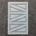 Siliconen Decoration Mold Curved Triangle