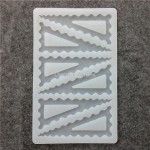 Siliconen Decoration Mold Curved Triangle