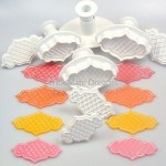 PME Creative Plaque Cutters Trellis Raised & Quilted Set/8