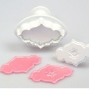 PME Creative Plaque Embossing Cutter Rose Spray & Plain M