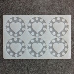 Siliconen Decoration Mold Round Heart