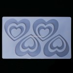 Siliconen Decoration Mold Heart Assorti